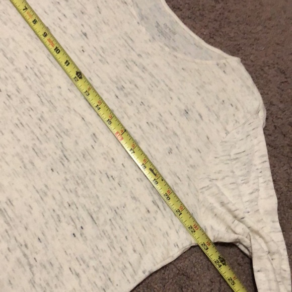 pure jill by j jill-Cotton LongSleeve Tee-Sz M-Beige/Gray - Picture 9 of 13